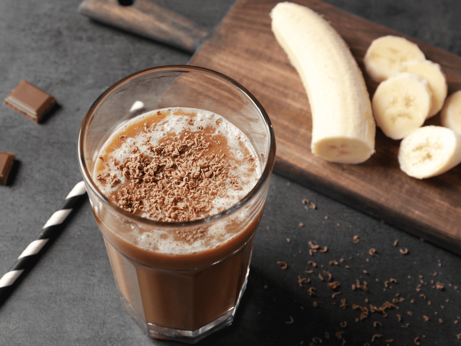 Easy Peasy Schoko-Bananen Proteinshake