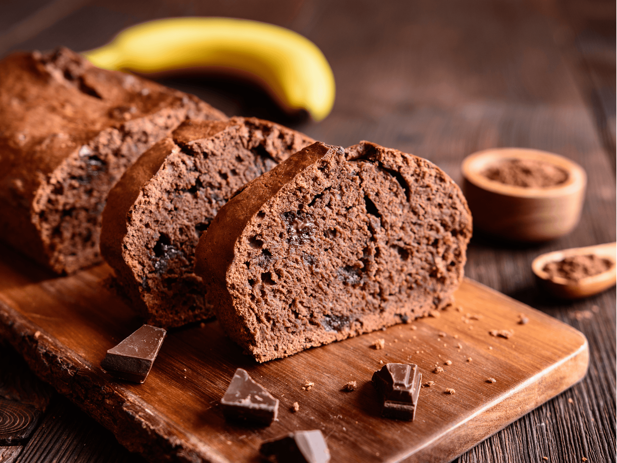 Saftig-schokoladiges Bananenbrot