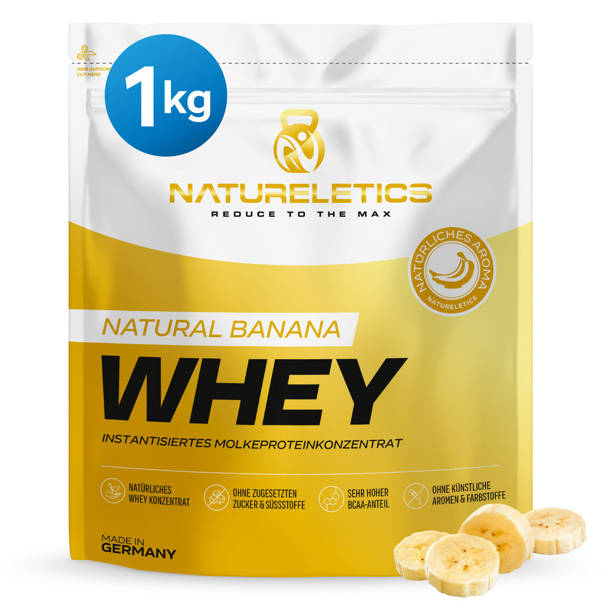 NATURAL WHEY KONZENTRAT BANANE 1 kg