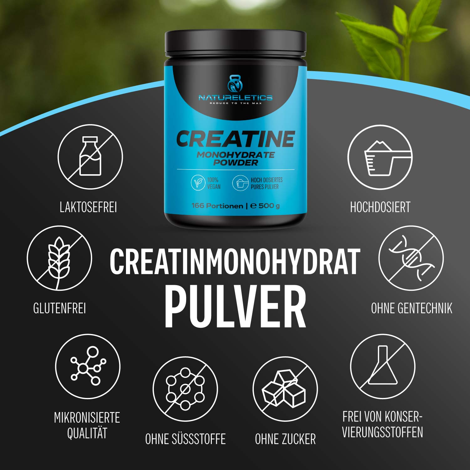 CREATIN MONOHYDRAT PULVER 500 g