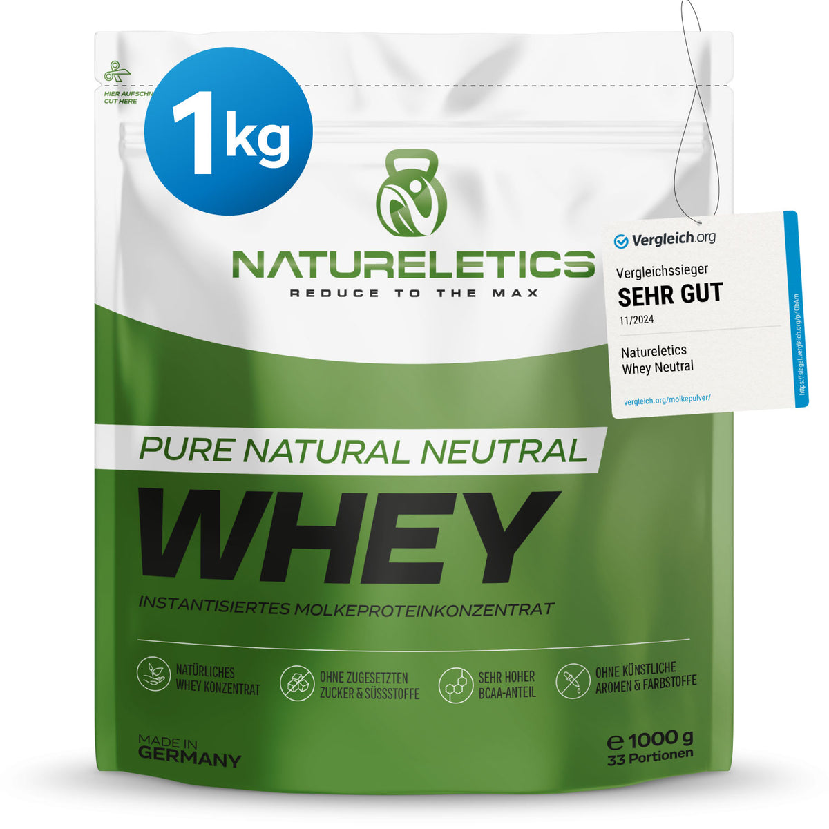 NATURAL WHEY KONZENTRAT NEUTRAL 1 kg