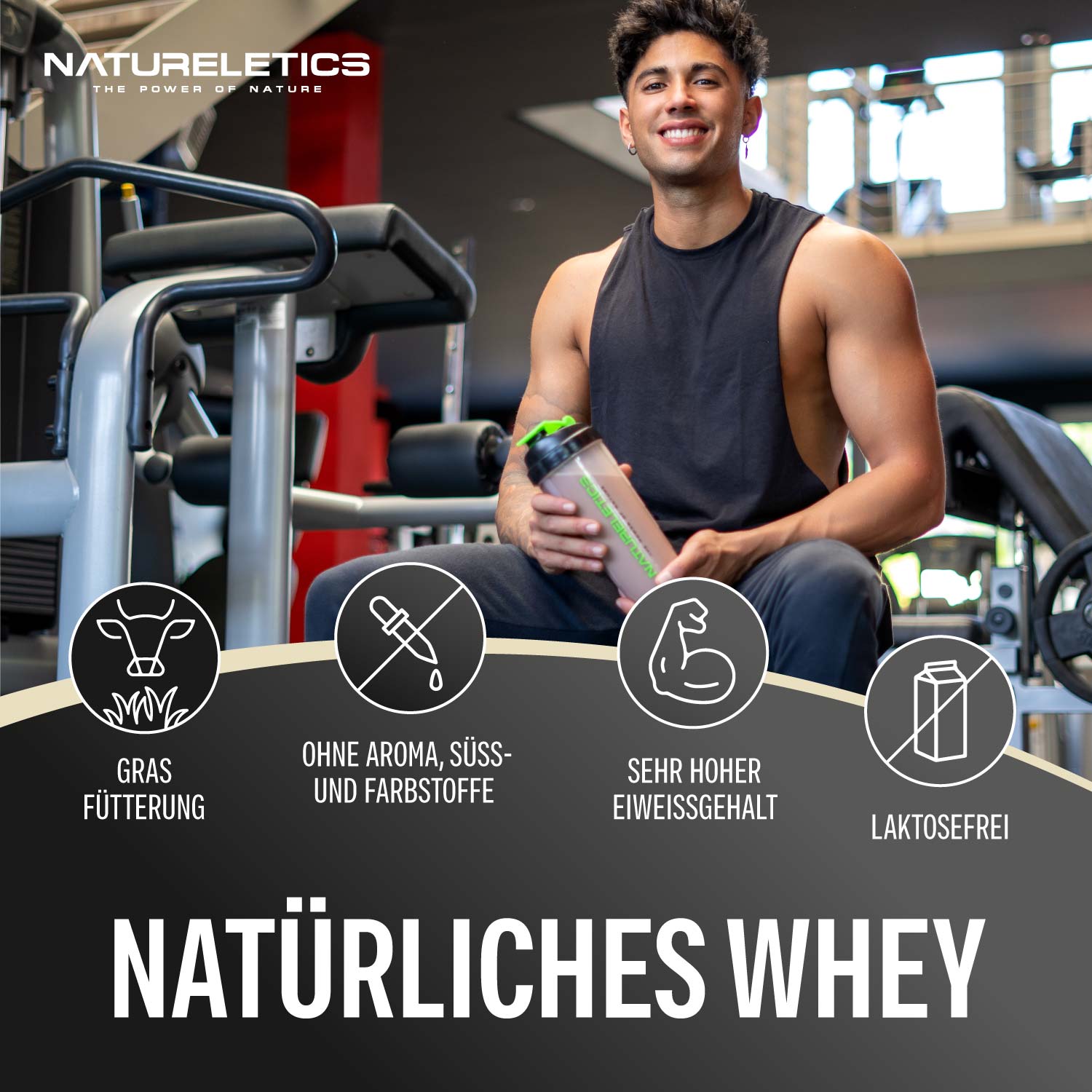 NATURAL WHEY ISOLAT VANILLE LAKTOSEFREI 1 kg