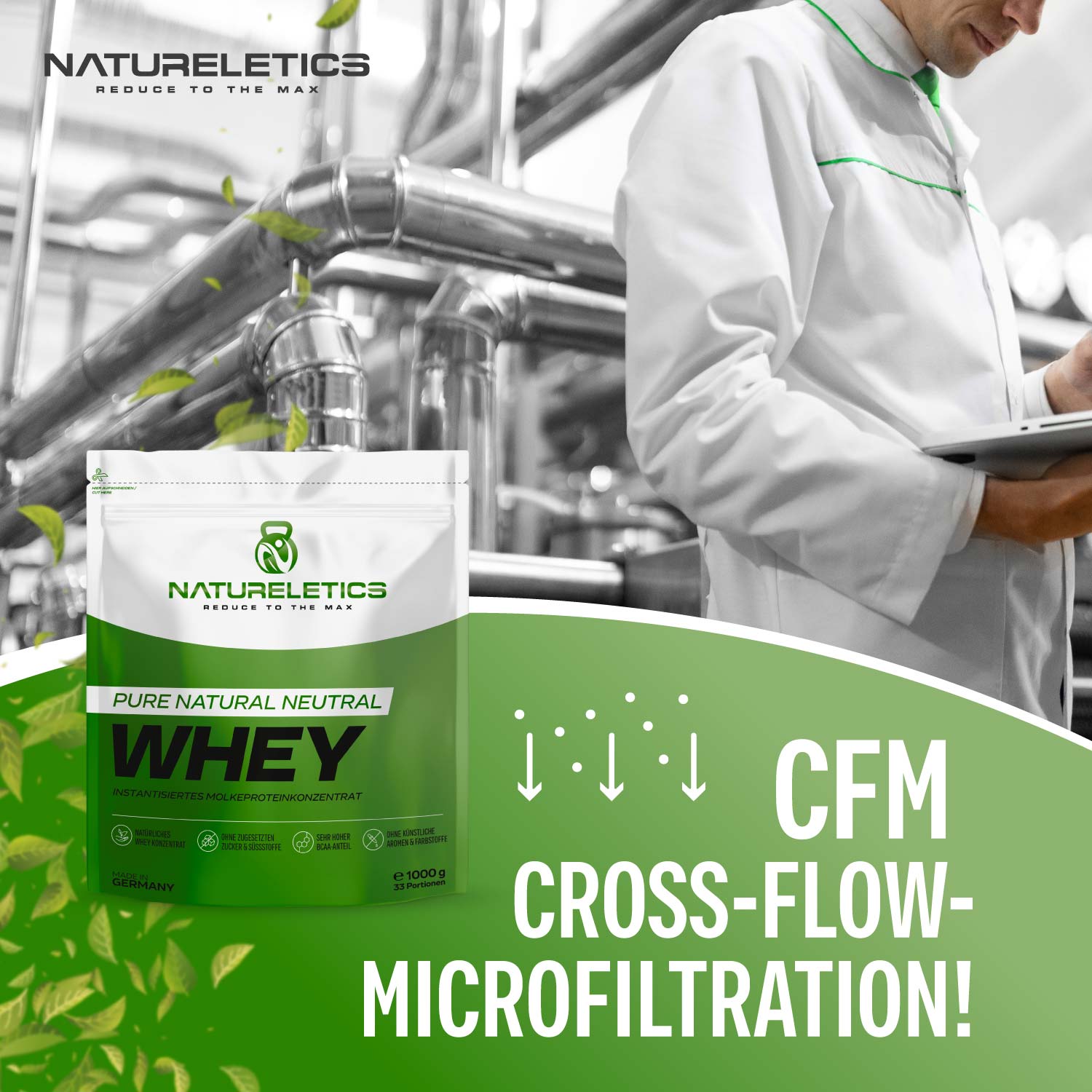 NATURAL WHEY KONZENTRAT NEUTRAL 1 kg