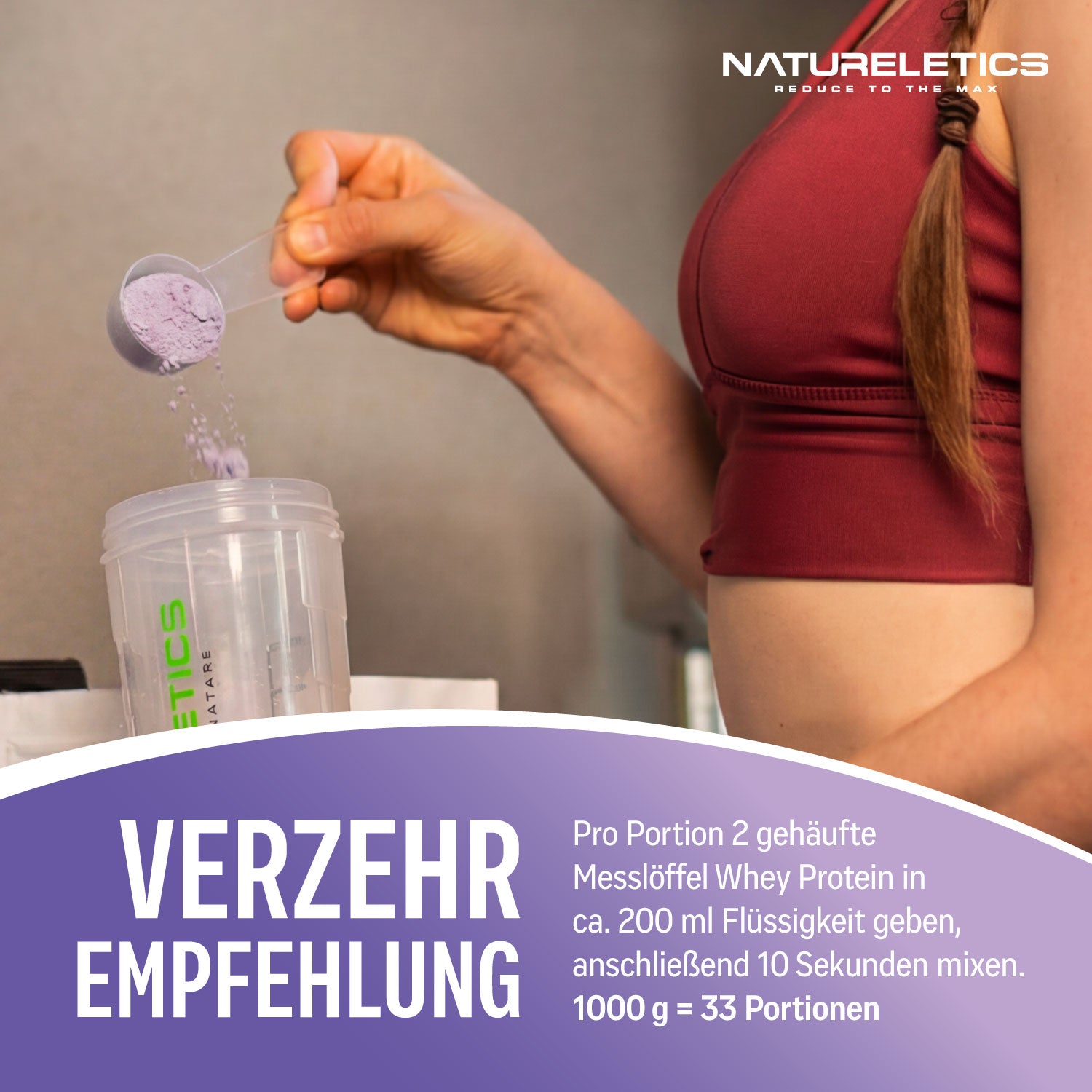 NATURAL WHEY KONZENTRAT BLUEBERRY 1 KG