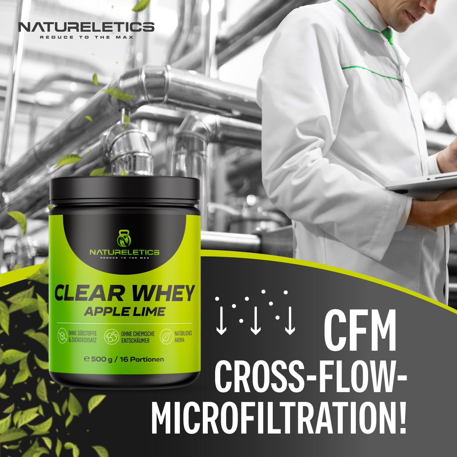 CLEAR WHEY ISOLAT APPLE LIME 500 g
