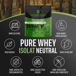 NATURELETICS Pure Natural Whey Isolat Neutral Laktosefrei