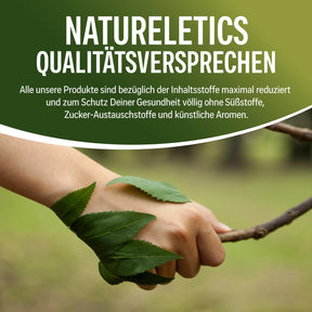 Natureletics Qualitätsversprechen ohne Süßstoffe und künstliche Aromen